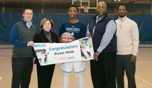 Webb Scores 1000th Point for Middlesex