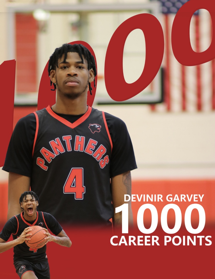 PCCC’s Men’s Basketball Devinir Garvey Obtains 1000 Career Points