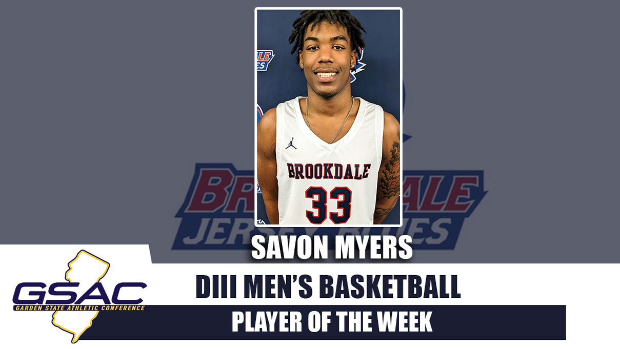 Savon Myers earns GSAC DIII Mens Basketball Player of the Week honors