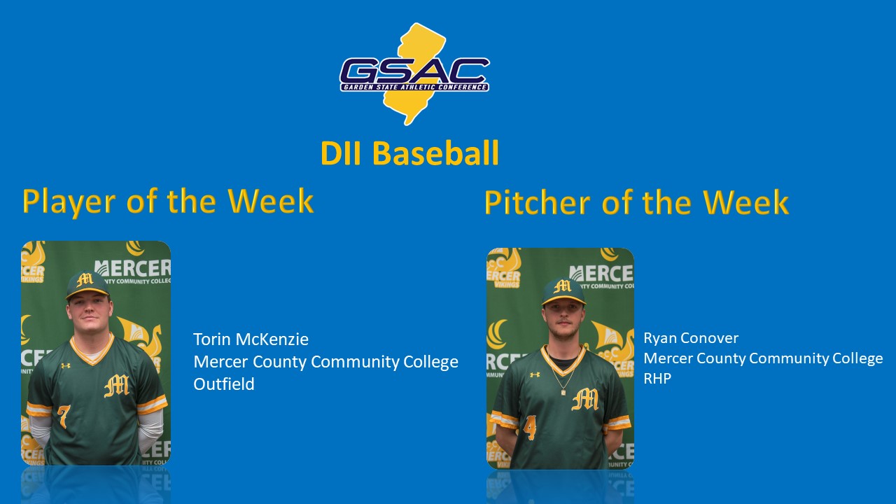 Mercer's McKenzie and Conover named GSAC DII Baseball Player and Pitcher of the Week