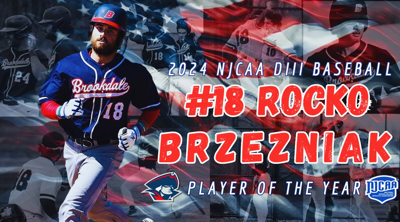 Brookdale Sophomore Rocko Brzezniak Named DIII Baseball Player Of The Year